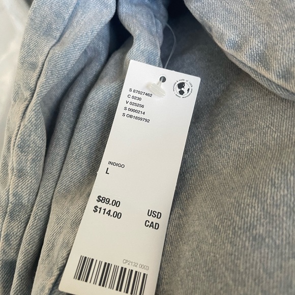 BDG Light Gray Denim Shirt Jacket - Picture 5 of 5